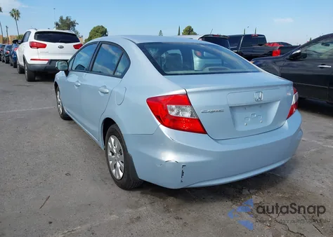 2012 Honda Civic Lx z USA, uszkodzony, nr VIN 19XFB2F57CE334427